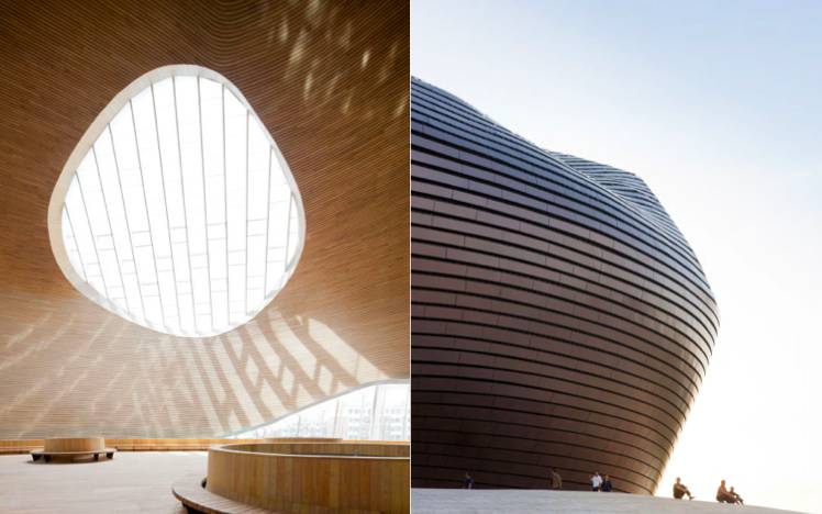 鄂爾多斯博物館 地點:鄂爾多斯建筑師:馬巖松 – 設計本裝修效果圖